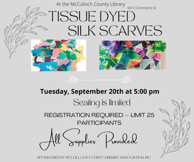 Tissue Dyed Silk Scarves